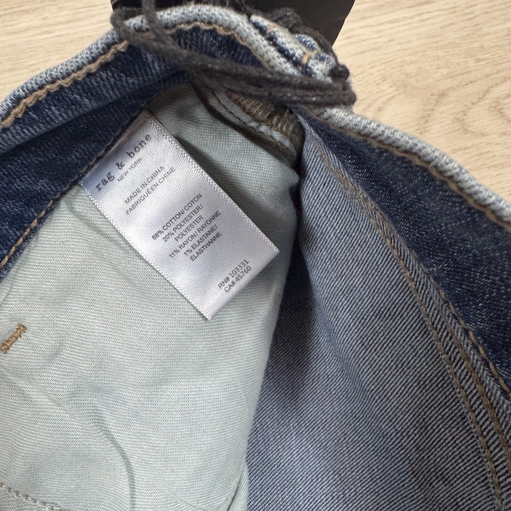 Rag & Bone Serena High Rise Ultra Wide‎ Leg Full Length Jeans Womens 28 $278 - Picture 7 of 8